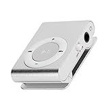 Mini MP3 Player- Portable Digital Music Media Player- Mini MP3 With Back Clip- Player Com Fone De Ouvido E Cabo USB- Até 5H Play Time- Support Memory Card -Prata-