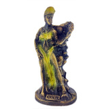 Mini Orixa Oxum No Espelho 9cm Resina Umbanda Imagem Estatua