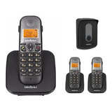 Mini Pabx Sem Fio Dect Intelbras 1 Linha 3 Ramais 1 Porteiro