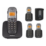 Mini Pabx Sem Fio Dect Intelbras 1 Linha 4 Ramais 1 Porteiro