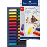 Mini Pacote Faber Castell Com 24 Gizes Pastel Macios