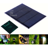 Mini Painel Placa Energia Solar Fotovoltaica 12v 3w 250ma