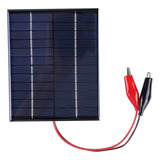 Mini Painel Solar Com Fio Prova D Água Placa Pequena 12v 5w