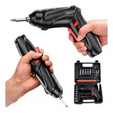 Mini Parafusadeira Furadeira 2 Em 1 Elétrica 4 2v Kit 45 Pçs