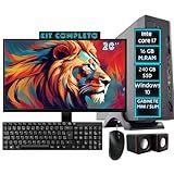 Mini Pc Home Office Computador Cpu Desktop Completo Intel Core I7 16GB SSD 240GB Monitor HDMI 20- Teclado E Mouse Caixa De Som WI-FI Usb DreamComputers DCP-MINI10