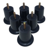Mini Pé Cama Fixo Box Bau Solteiro Com 6 Cm 6 Pçs Pu Bucha