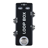 Mini Pedal Switch Mosky Loop Box Ab True Bypas Guitarra