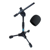 Mini Pedestal Microfone Suporte