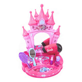 Mini Penteadeira Castelo Som Luz Secador Escova Espelho Niro Brinquedos