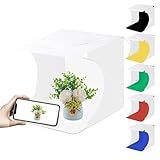 Mini Photo Studio Light Box PULUZ Kit De Barraca Dobrável Para Fotografia Com 2 Luzes LED E 6 Cores De Cenário Para Produtos De Tamanho Pequeno
