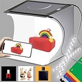 Mini Photo Studio Light Box Puluz Kit De Barraca DobráVel Para Fotografia Com 2 Luzes Led E 6 Cores De CenáRio Para Produtos De Tamanho Pequeno