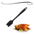 Mini Pincel Culinário De Silicone Multiuso Preto 21cm