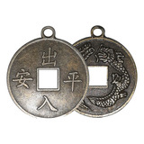 Mini Pingente Oriental Em Moeda Chinesa Antiga 2cm 1g P390 9