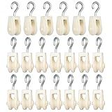 Mini Polia De Plástico Pequena Roda De Polia De Corda Para Antena De Rádio Amador De Arame Projeto De Moldura De Polia Escolar DIY 20 Peças