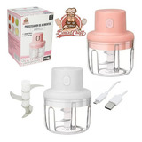 Mini Processador Alimentos Moedor Elétrico Alho S Fio 250ml
