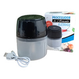 Mini Processador De Alimento Elétrico 250ml Carregador Usb