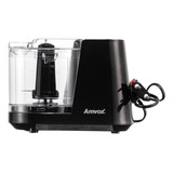 Mini Processador De Alimentos Elétrico 350ml 2 Lâminas Preto