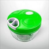 Mini Processador Fatiador Manual Alimentos 3 Laminas Inox Triturador Picador Legumes Carnes Frutas Verduras Cor Sortida Acrílico 