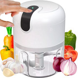 Mini Processador Moedor De Alimentos 250ml 3 Lâminas Usb Potente Alho Cebola Cor Sortidos 110v 220v