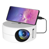 Mini Projetor Hd Portátil Telefone Usb De 1500 Lúmens