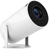 Mini Projetor Portátil 5G Wi-Fi 6 Bluetooth 5-0 Android 11 4K 1080P Full HD 8000 Lumens LED Auto Correção Trapezoidal Horizontal Rotação 180- Ideal Para Projeções Cinemáticas