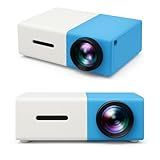 Mini Projetor Portátil Led 1080p Com Saida HDMI - 600 Lumens -Azul-