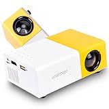 Mini Projetor Portatil LED Full HD 1080p 5000 Lumens Tela De 200 Polegadas Conexão HDMI USB VGA Áudio 3 5mm Projetor Para IOS Android Windows 4Leader Branco