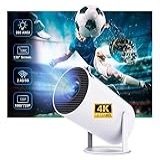 Mini Projetor Wifi Suporta 4k 1080p Android 11 Portátil Cor Branco 110 220V