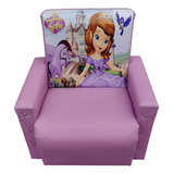 Mini Puff Sofa Infantil poltrona sofazinho Princesa Sofia