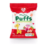Mini Puffs Snack P criança Beterraba morango 15g Nhamimami