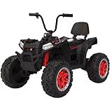 Mini Quadriciclo Elétrico Infantil 12V Baby Style Buggy Veiculo Motorizado Crianças Até 50kg Bateria Recarregável Suporte MP3 4 Motores Estrutura Robusta E Alta Capacidade Diversão E Segurança -Preto-