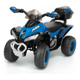 Mini Quadriciclo Moto Elétrica Criança Infantil Bateria 6v Luz Som Bivolt Azul Brinqway Bw129az Importway