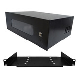 Mini Rack Caixa Organizador Parede 3u Padrao 19 E 1 Bandeja