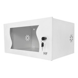 Mini Rack Dvr 5u Parede Porta Visor Acrilico Branco
