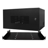 Mini Rack Padrão 19 Gabinete Proteção Cftv Bandeja Fixa