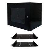 Mini Rack Parede Servidor 8u Padrão 19 2 Bandejas 250mm