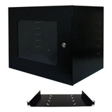 Mini Rack Parede Servidor 8u Padrão 19 E Bandeja 250mm