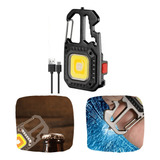 Mini Refletor Led Lanterna Chaveiro 8 Em 1 Ferramentas Usb