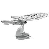 Mini Réplica De Montar Star Trek Uss Enterprise Ncc-1701- D Metal Earth Prata