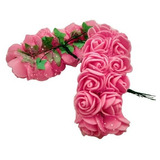 Mini Rosa De Eva 1 Raminho Com 12 Rosinhas Flor Artificial