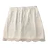 Mini Saia Hollister Renda C/ Forro Bege Offwhite Tam P 
