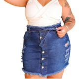 Mini Saia Jeans Curta