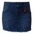 Mini Saia Jeans Mullet Com Ilhós Plus Size Tamanhos 44 Ao 60