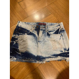Mini Saia Jeans Tamanho