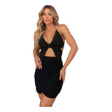 Mini Saia Lurex Drapeada