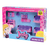 Mini Salinha De Tv Com Acessórios Judy Home Samba Toys