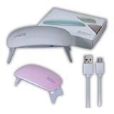 Mini Secador Cabine Unhas Secagem Rápida Luz Uv Led Brinde