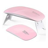 Mini Secador Esmalte Unhas Gel Led Sun Uv Portátil Dobrável
