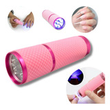 Mini Secador Led Lanterna Cabine Unhas Luz Uv Led Brinde
