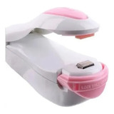 Mini Seladora Manual Plástico Portátil Lacra Embalagem Pilha Cor Branco